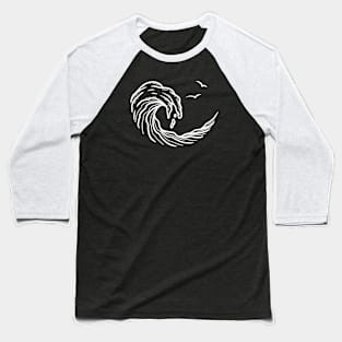 Wave x White Baseball T-Shirt